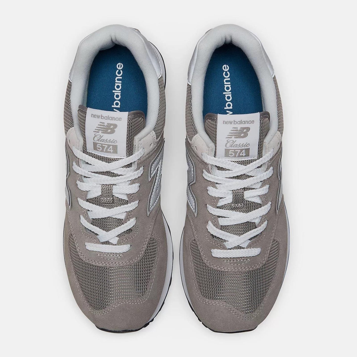 Women's Wide Fit New Balance ML574EVG Walking/Running Trainers - Exclusive - Grey ENCAP