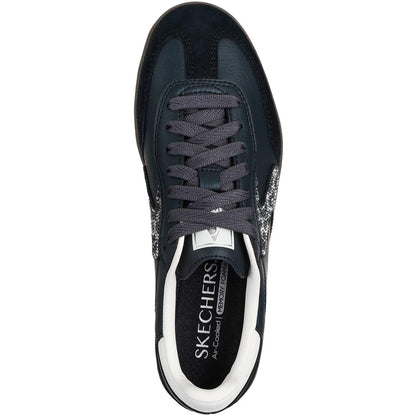 Women's Wide Fit Skechers 185239 Hotshot Shimmering Spots Trainers