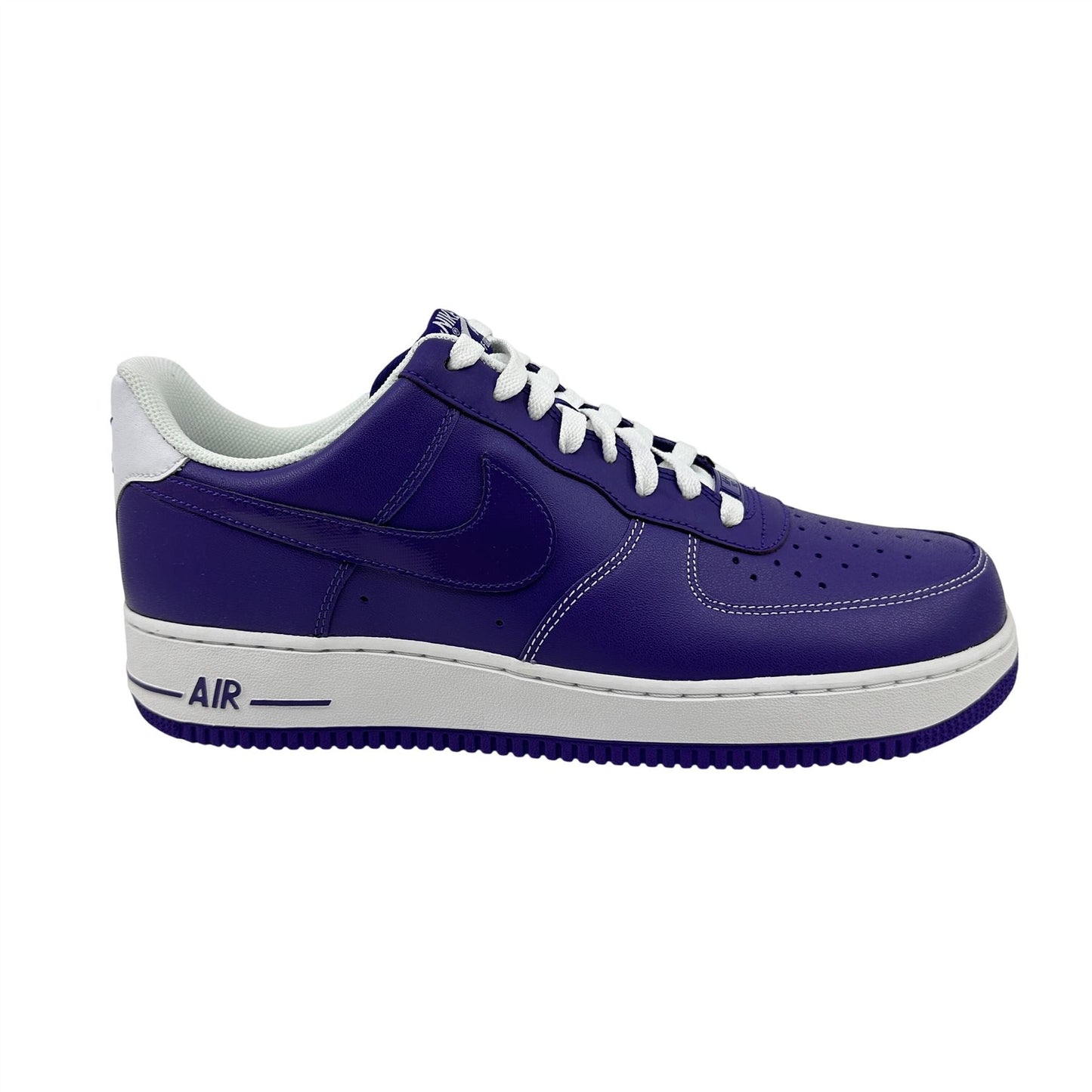 Nike Air Force 1 Court Purple White Mens Athletic Sneaker