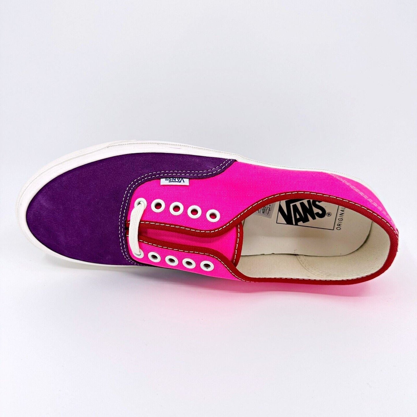 Vans Vault OG Authentic LX Grape Juice Pink Mens Suede Canvas Sneakers