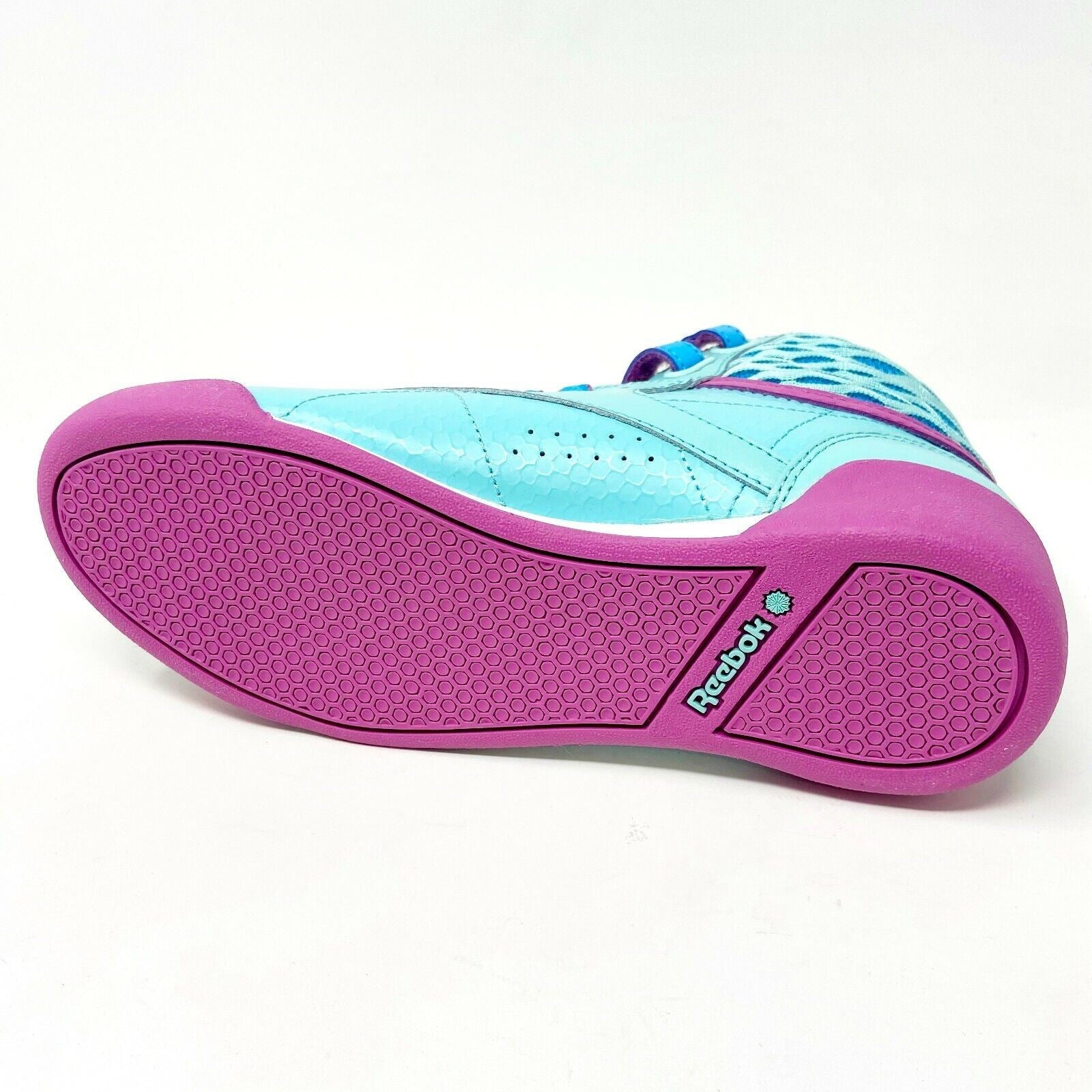 Reebok Freestyle Hi Classic Blue Bomb Ultraberry Kids Girls Sneakers M46776