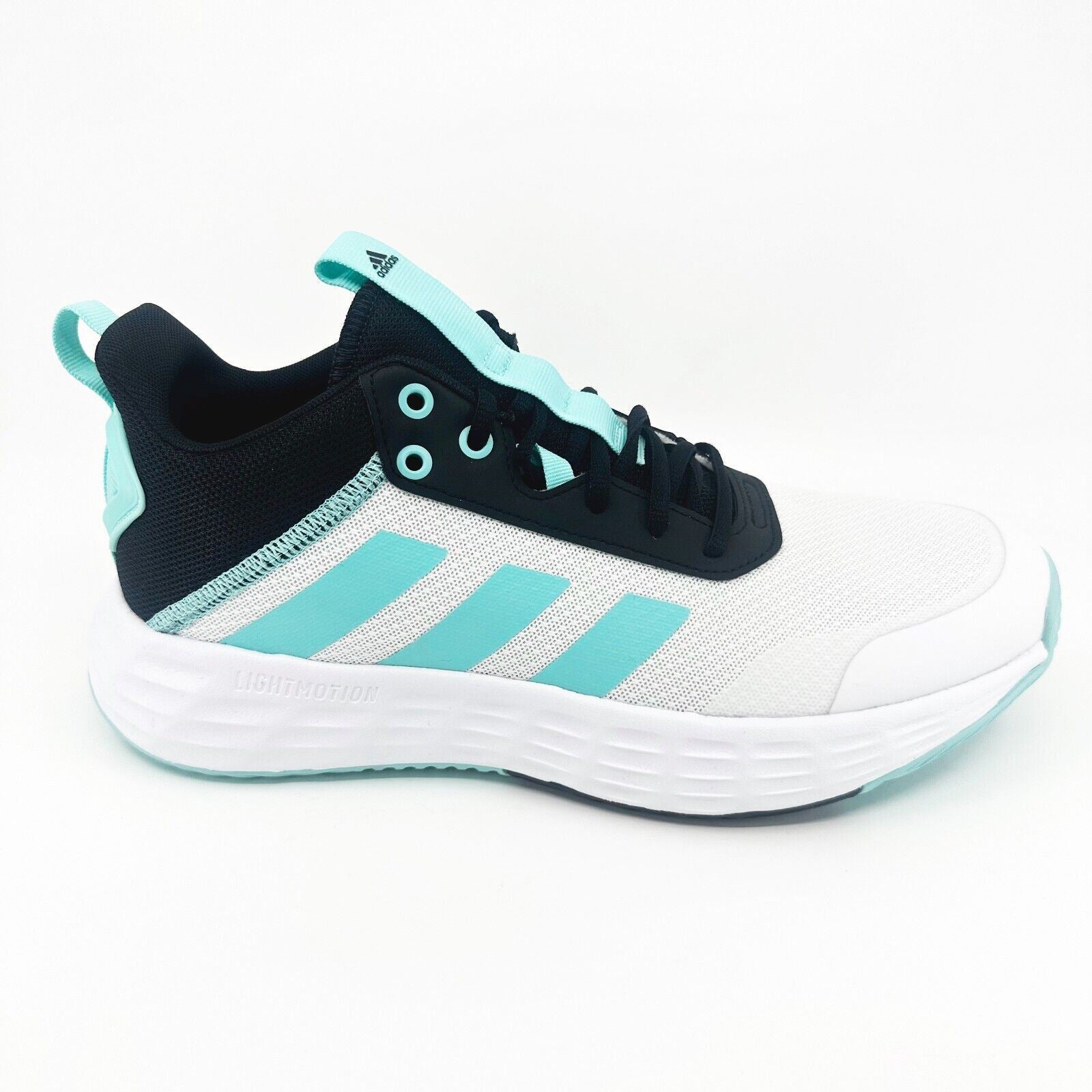 Adidas Own The Game 2.0 White Aqua Black Mens Basketball Shoes IF2687