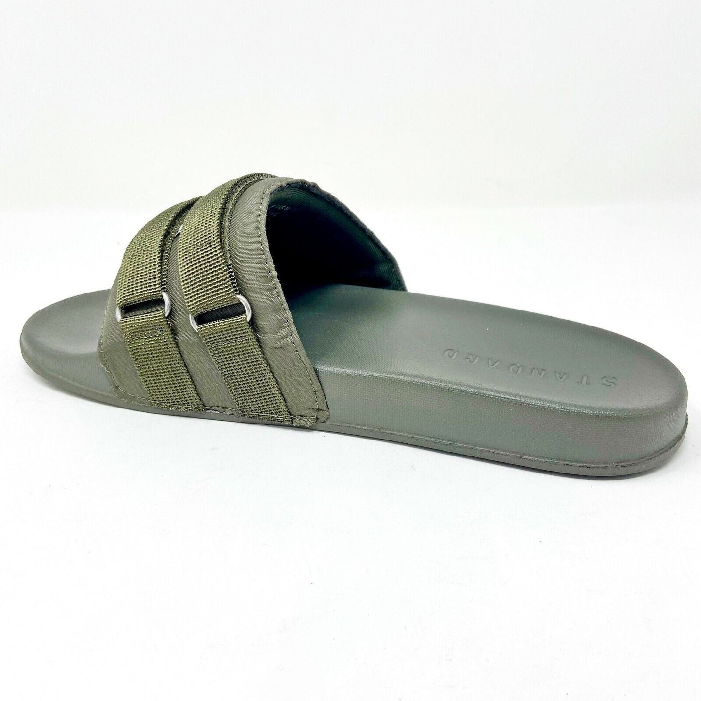 STNDRD Standard Los Angeles Monaco Double Strap Olive Mens Slide Sandals