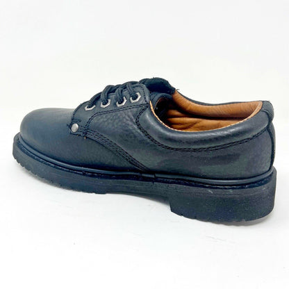Bonanza Black Leather Mens Slip Resistant Casual Work Boots BA415