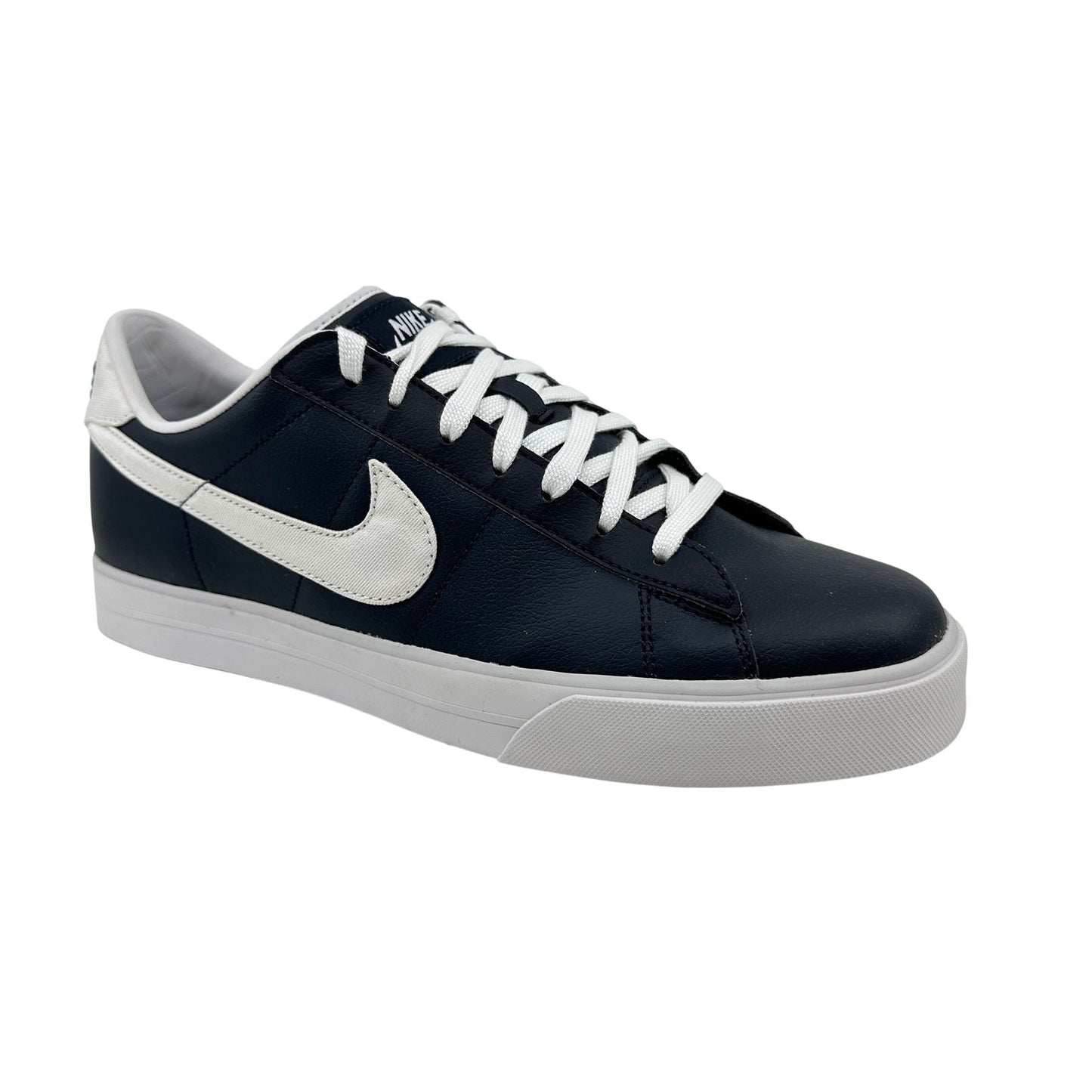 Nike Sweet Classic Leather Dark Obsidian White Grey Mens Athletic Sneaker