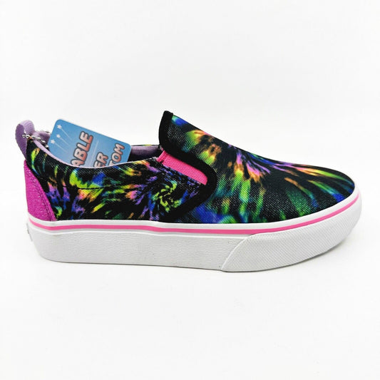 Skechers Marley Electric Tie Dye Black Multicolor Kids Girls Sneakers