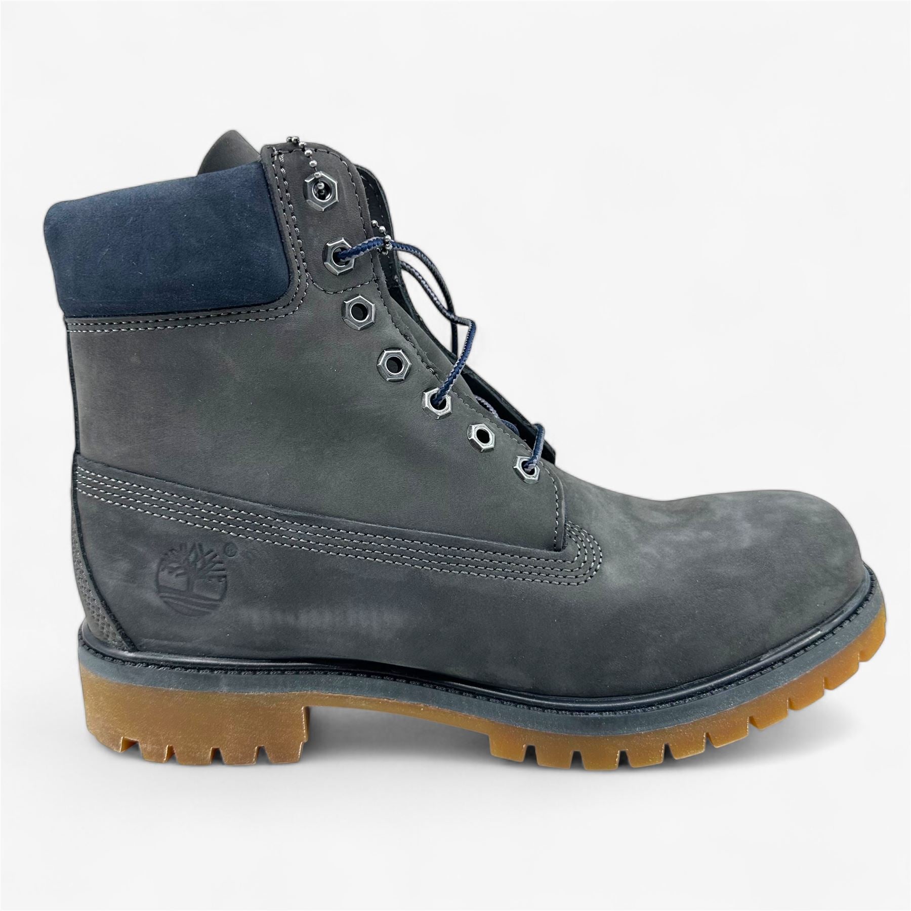 Timberland 6 Inch Premium Dark Gray Gum Mens Boot Waterproof Combat