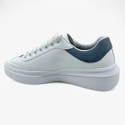 Skechers Cordova Classic Best Behavior White Blue Womens Athletic Sneaker