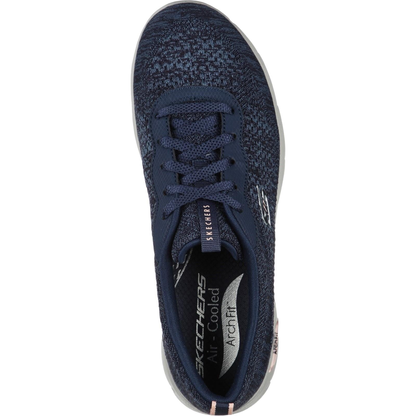 Womens Wide Fit Skechers 104272 Arch Fit Refine Shoes