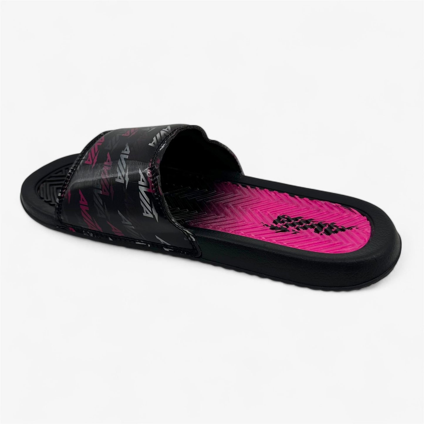 AND1 Gel Slide Black White Pink Glo Womens Sandal Slide