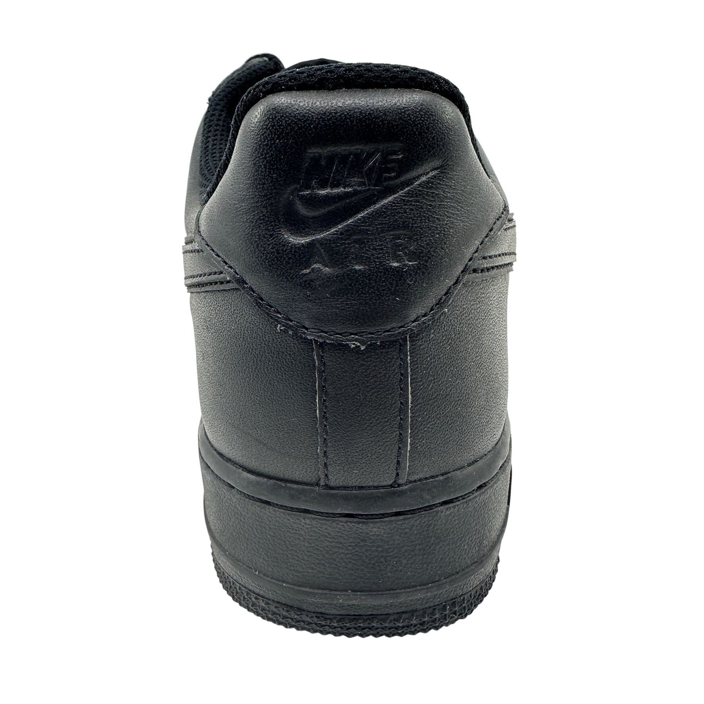 Nike Air Force 1 Triple Black Womens Athletic Vintage Sneaker