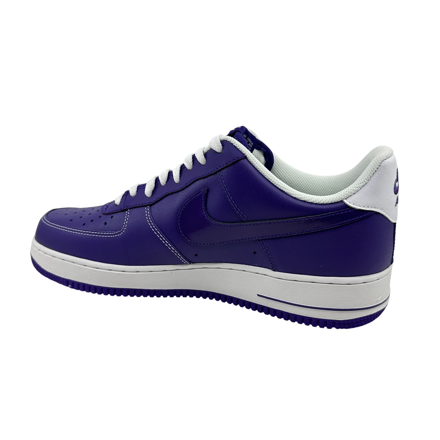 Nike Air Force 1 Court Purple White Mens Athletic Sneaker