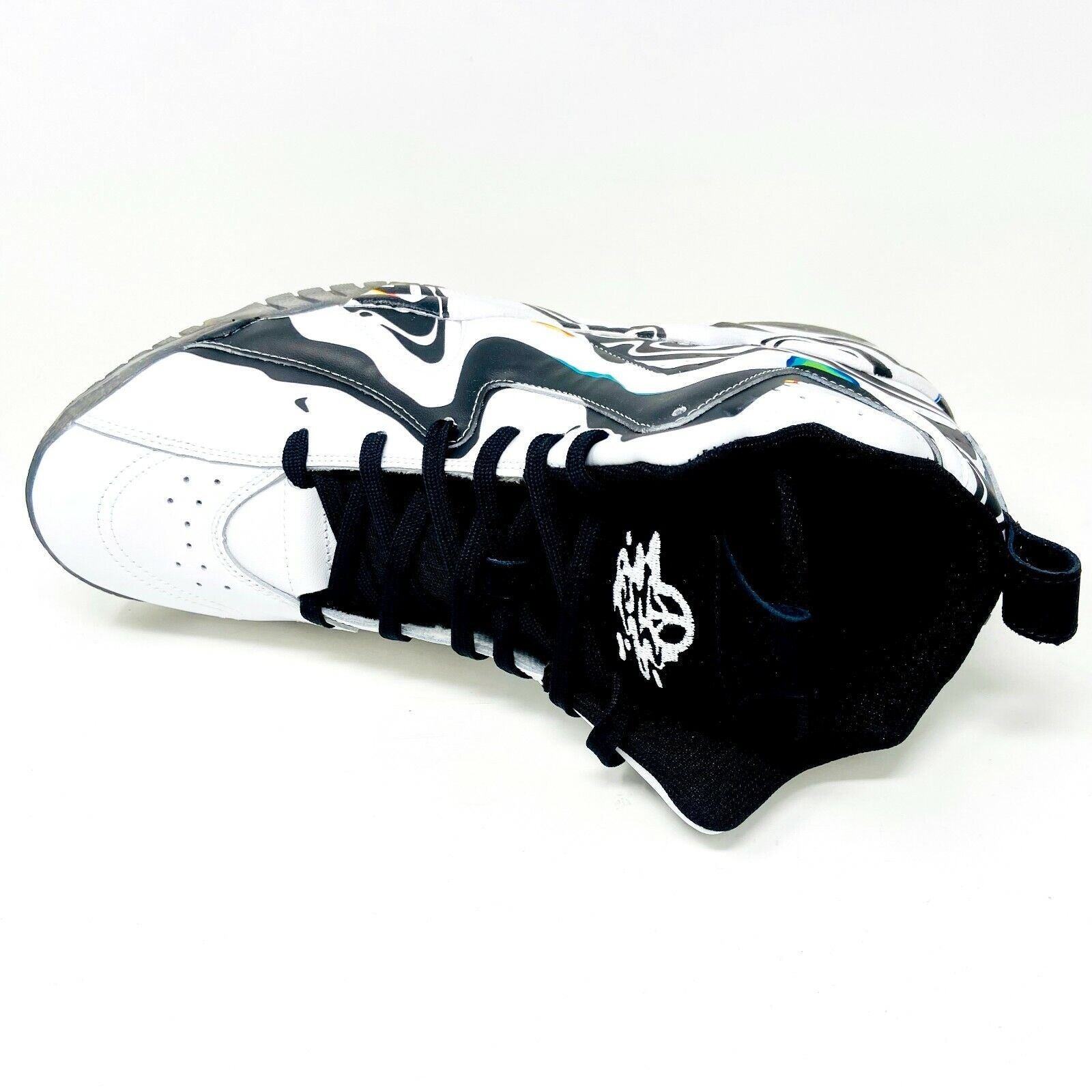 Reebok Kamikaze II Mid International Peace Day White Black Mens Size 15 FY6116