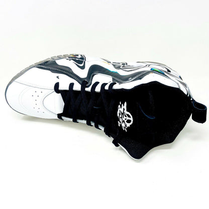Reebok Kamikaze II Mid International Peace Day White Black Mens Size 15 FY6116