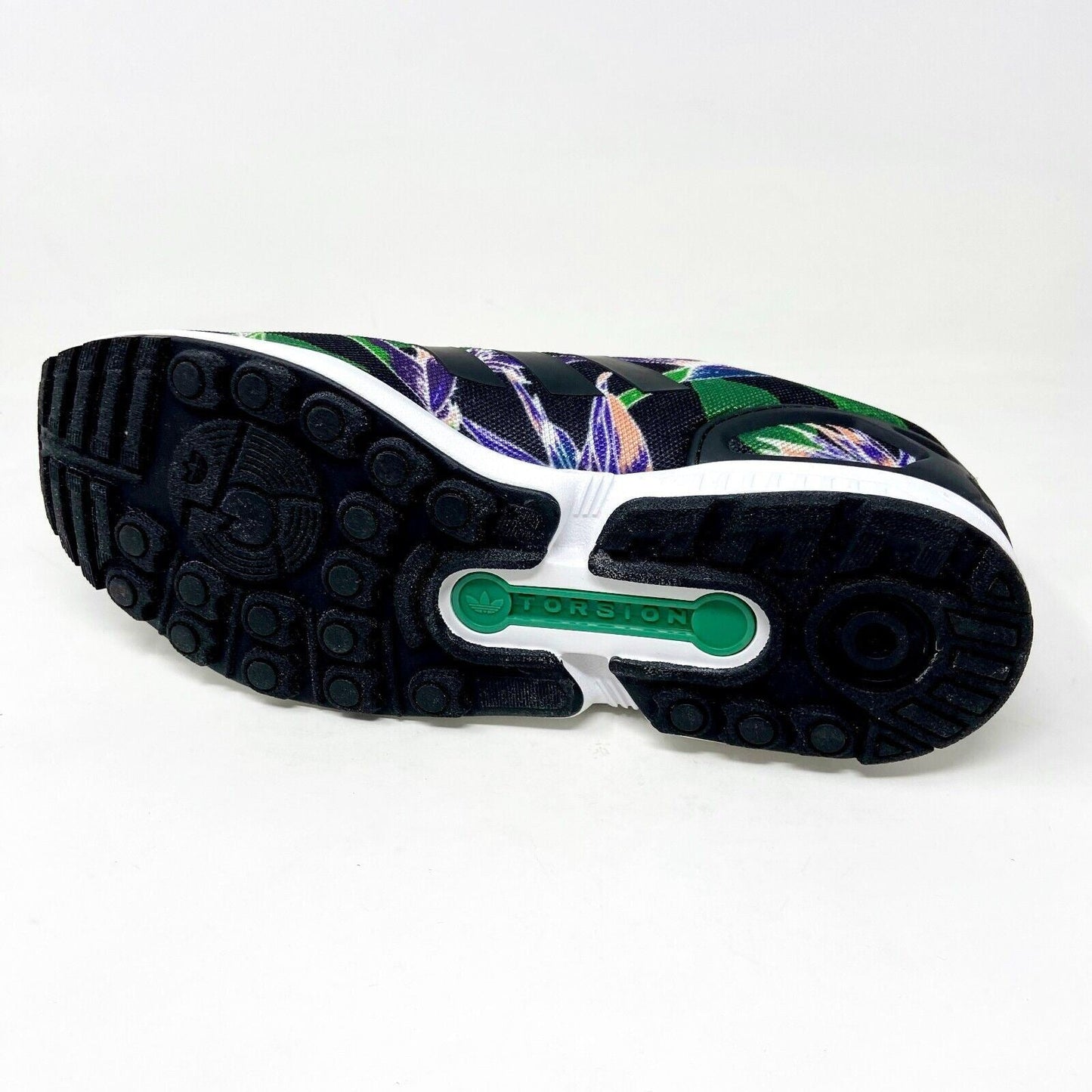 Adidas Originals ZX Flux Torsion Hawaiian Black White Mens Running Shoes B34518