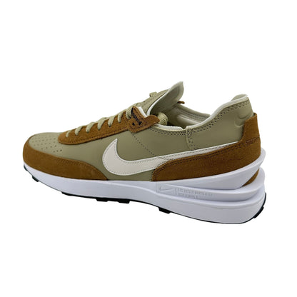 Nike Waffle One Leather Limestone Ale Brown Mens Athletic Sneaker
