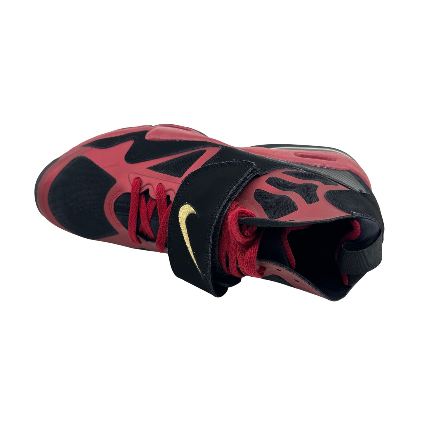 Nike Air Max Express Black Metallic Gold Red Mens Size 11.5 Athletic Sneaker