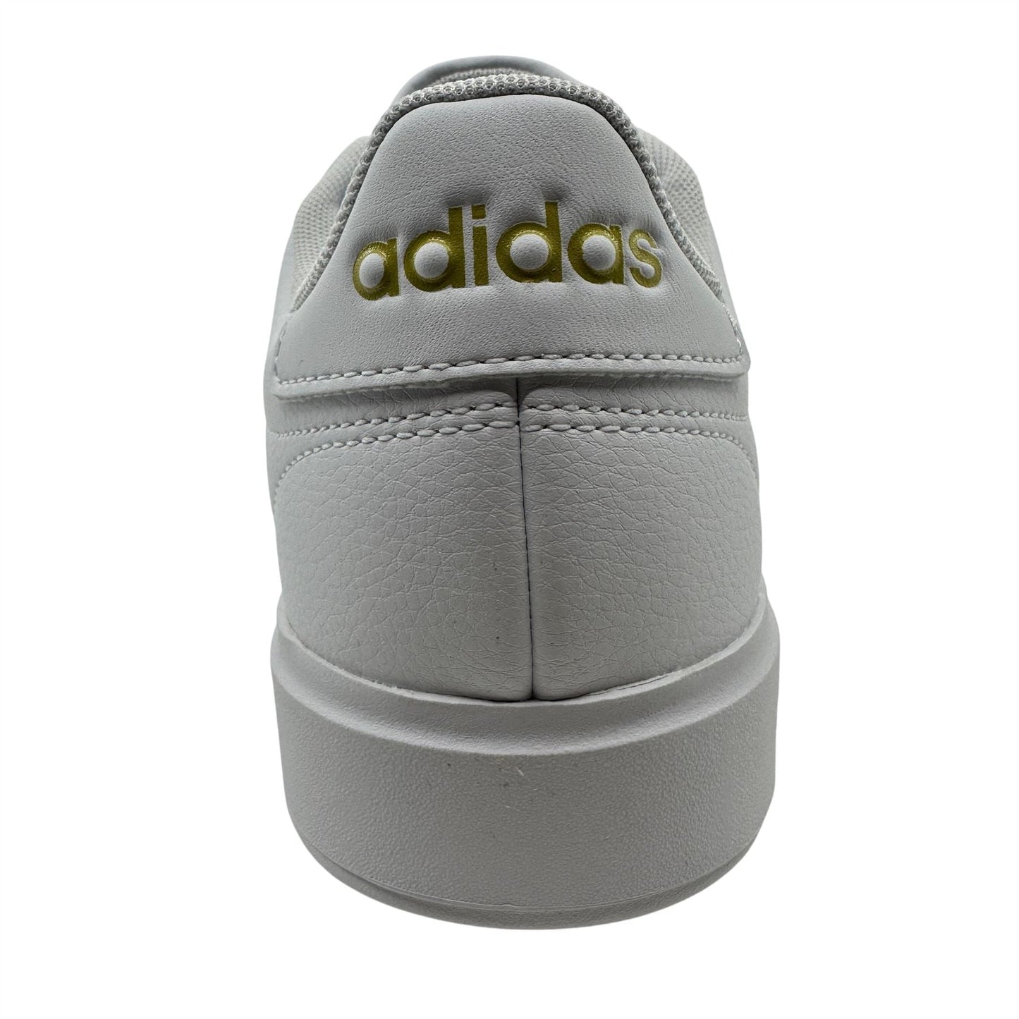 Adidas Grand Court 2.0 Cloud White Gold Metallic Womens Athletic Sneaker