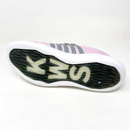 K-Swiss Gen-K Icon Knit Pinkland Gray White Kids Girls Casual Sneakers 85578 674