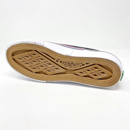 PF Flyers Center Slip On Black White Womens Retro Shoes PM12OS2D