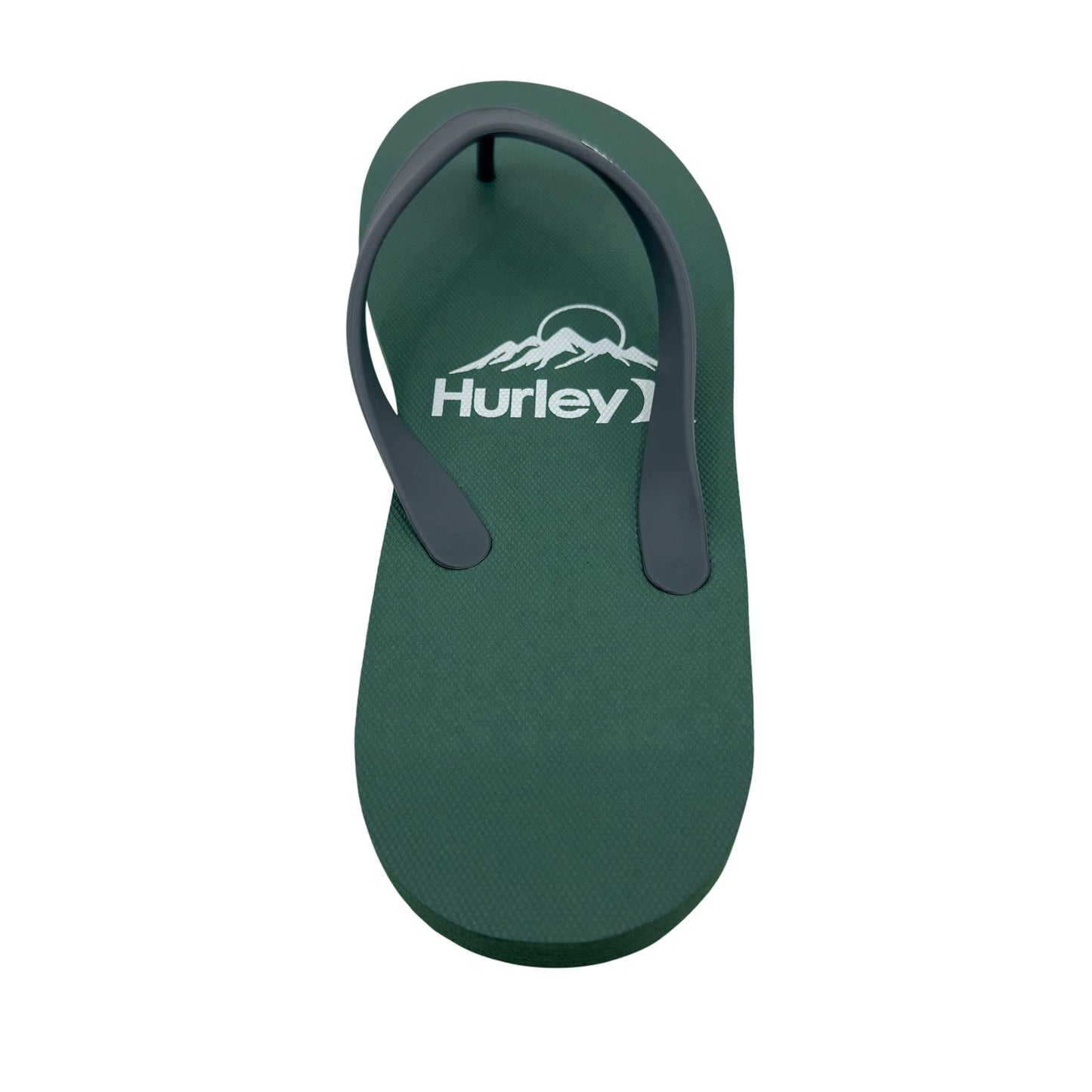 Hurley Logo Green White Mens Sandal Pool Beach Flip Flop