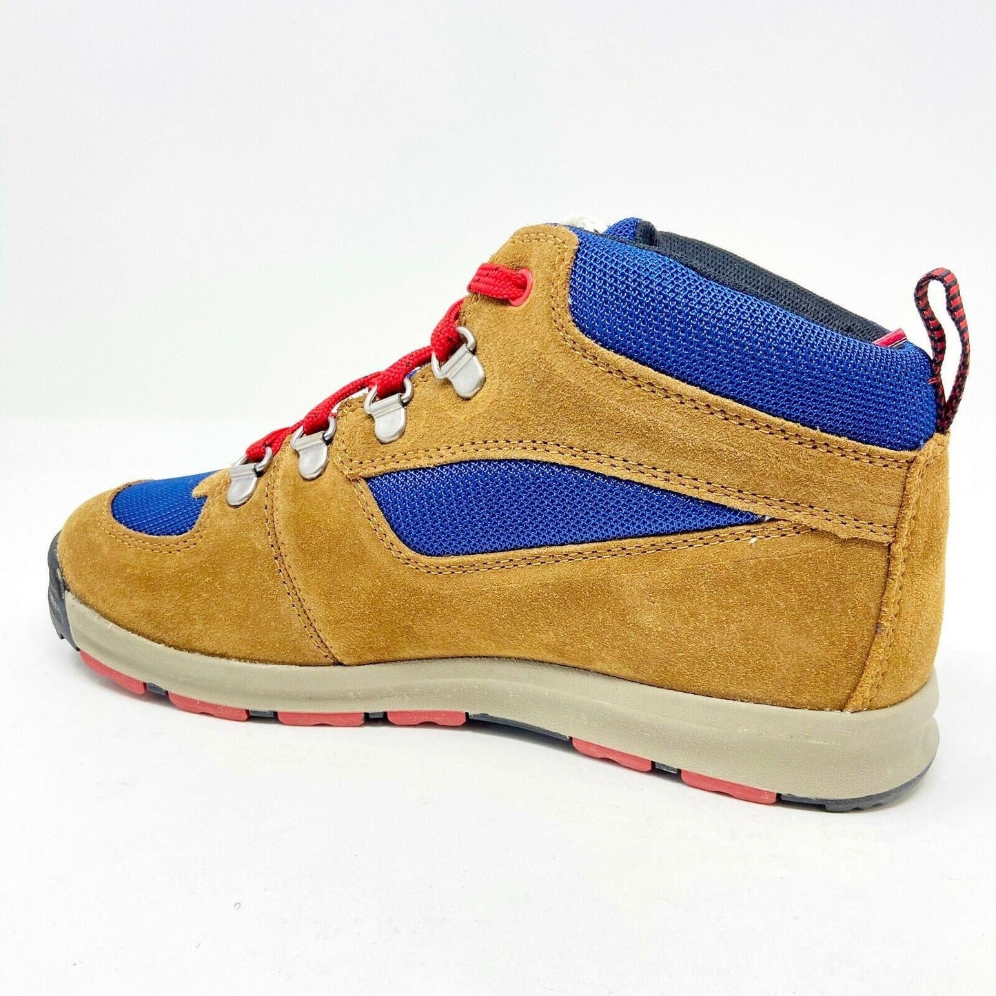 Timberland GT Scramble Mid Wheat Blue Red Kids Nubuck Outdoor Boots 3595R