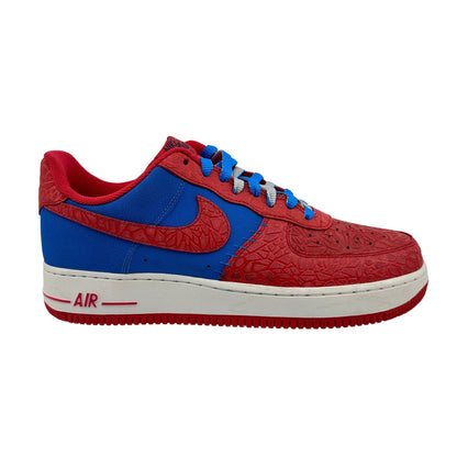 Nike Air Force 1  Photo Blue Hyper Red Mens Athletic Sneaker