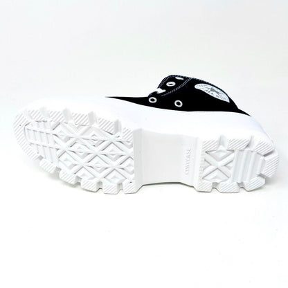 Converse Chuck Taylor All Star Lugged High Black White Platform Womens Sneakers