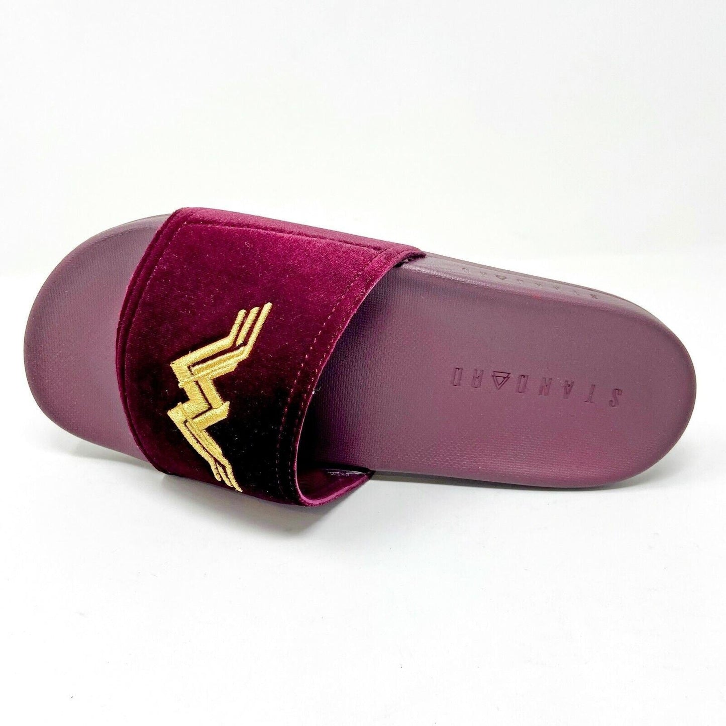 STNDRD Standard Monaco DC Comics x Wonder Woman Size 7 Burgundy Womens Sandal