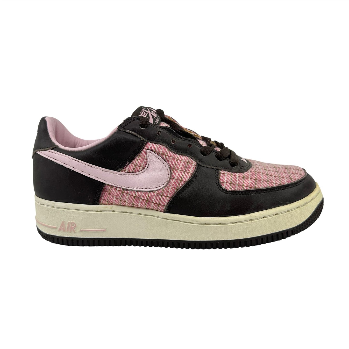 Nike Air Force 1 Premium Baroque Brown Pink Ice Womens Athletic Sneaker