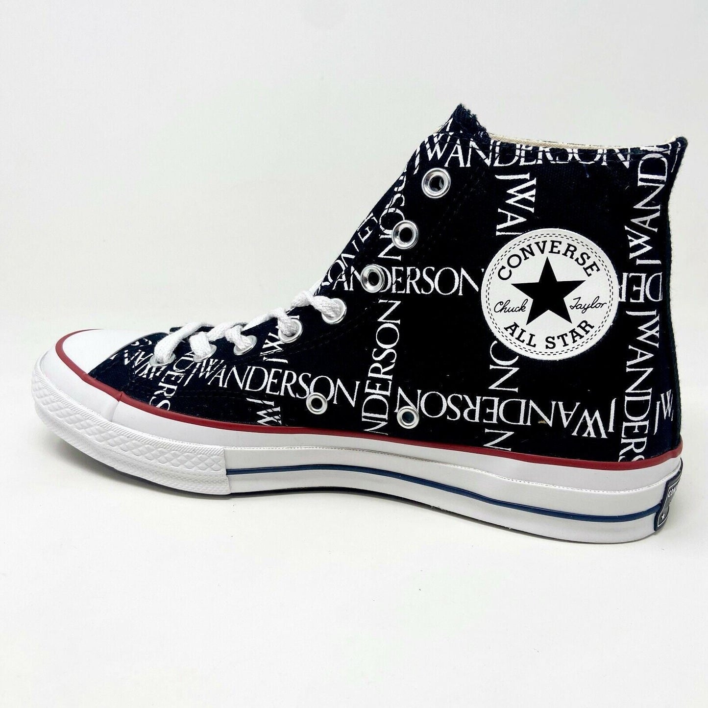 Converse Chuck 70 Hi x JW Anderson Black White Insign Womens Sneakers 160807C