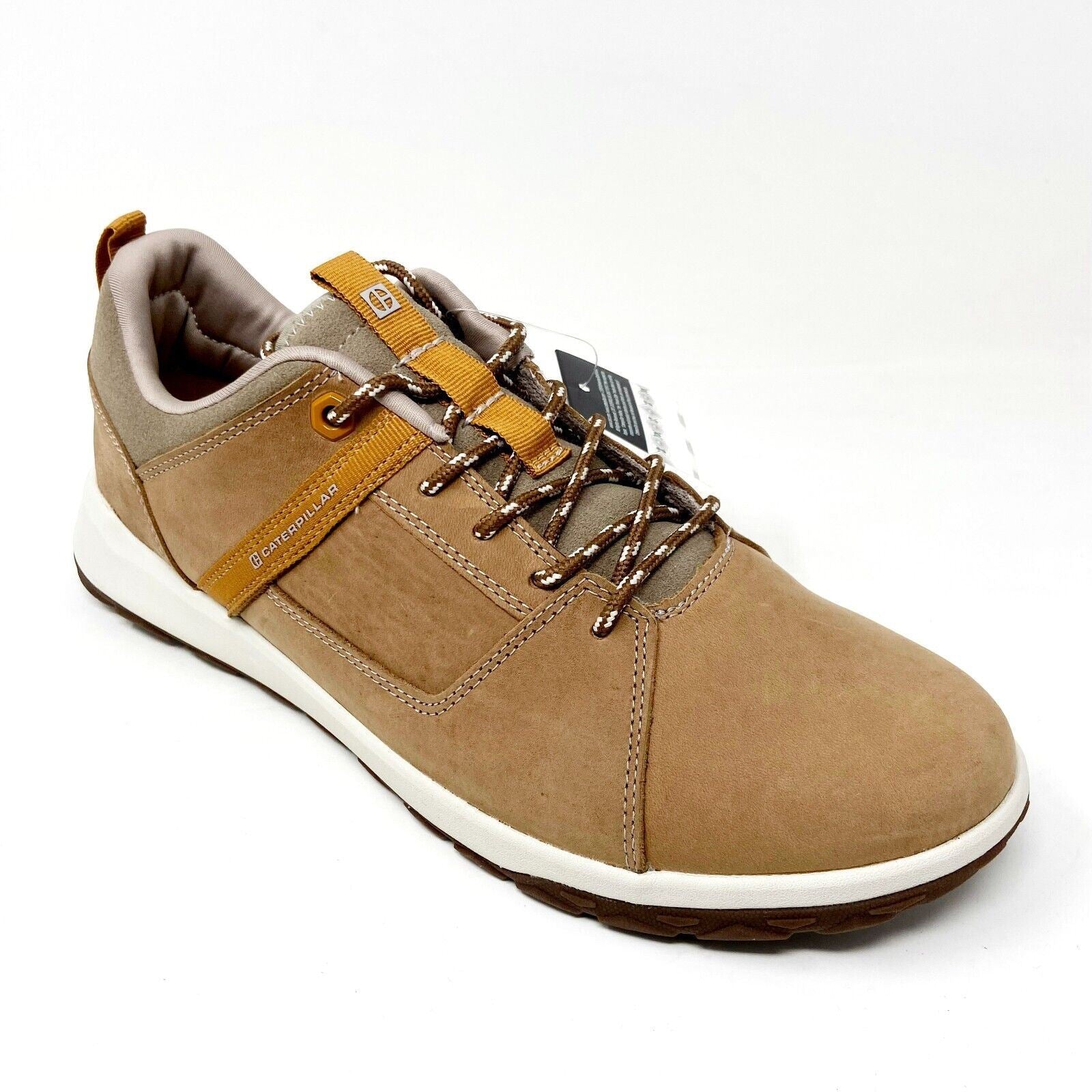 Caterpillar CAT Quest Mod Cuban Sand Brown Mens Leather Casual Sneakers P724150