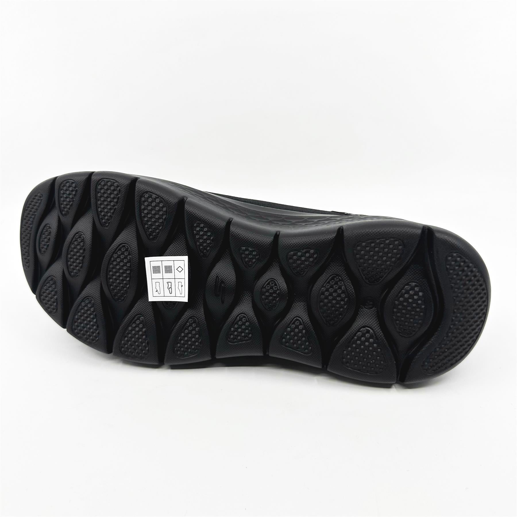 Skechers Go Walk Flex Relish Black Womens Wide Slip On Sneakers