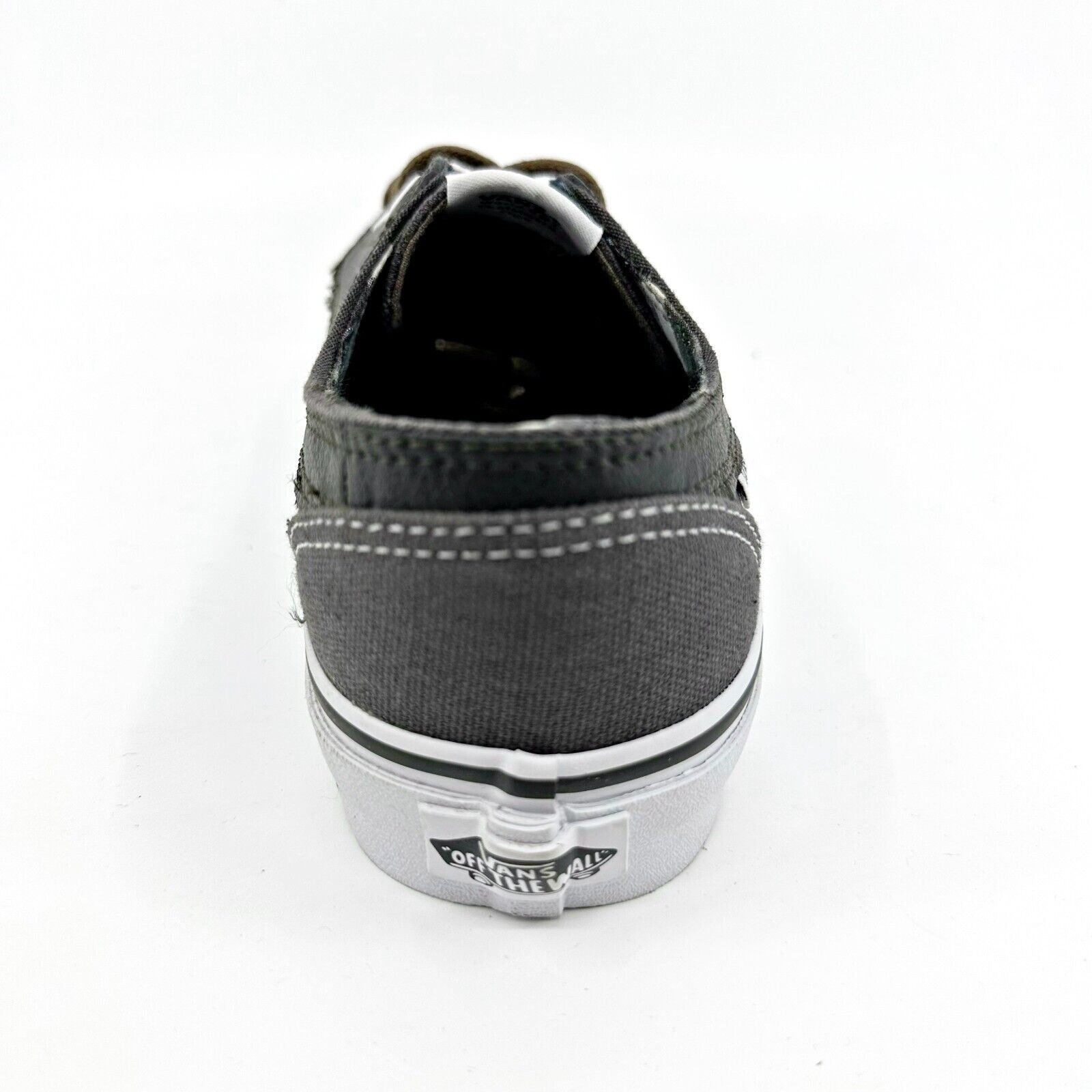 VANS Brigata (Leather Plaid) Asphalt Beluga Gray Womens Size 8 Casual Sneakers