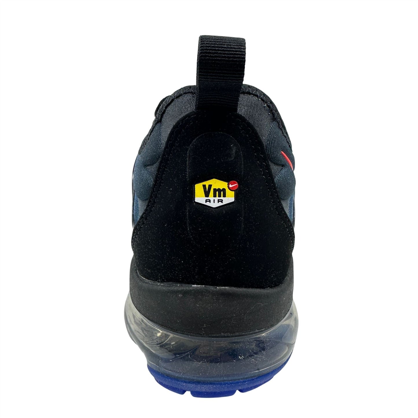 Nike Vapormax Plus Black Bright Crimson Blue Mens Athletic Sneaker
