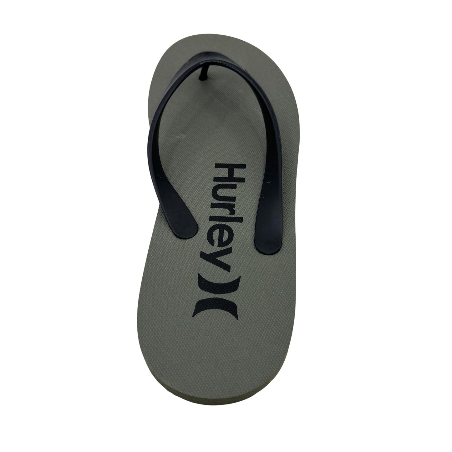 Hurley Logo Gray Black Mens Sandal Pool Beach Flip Flop