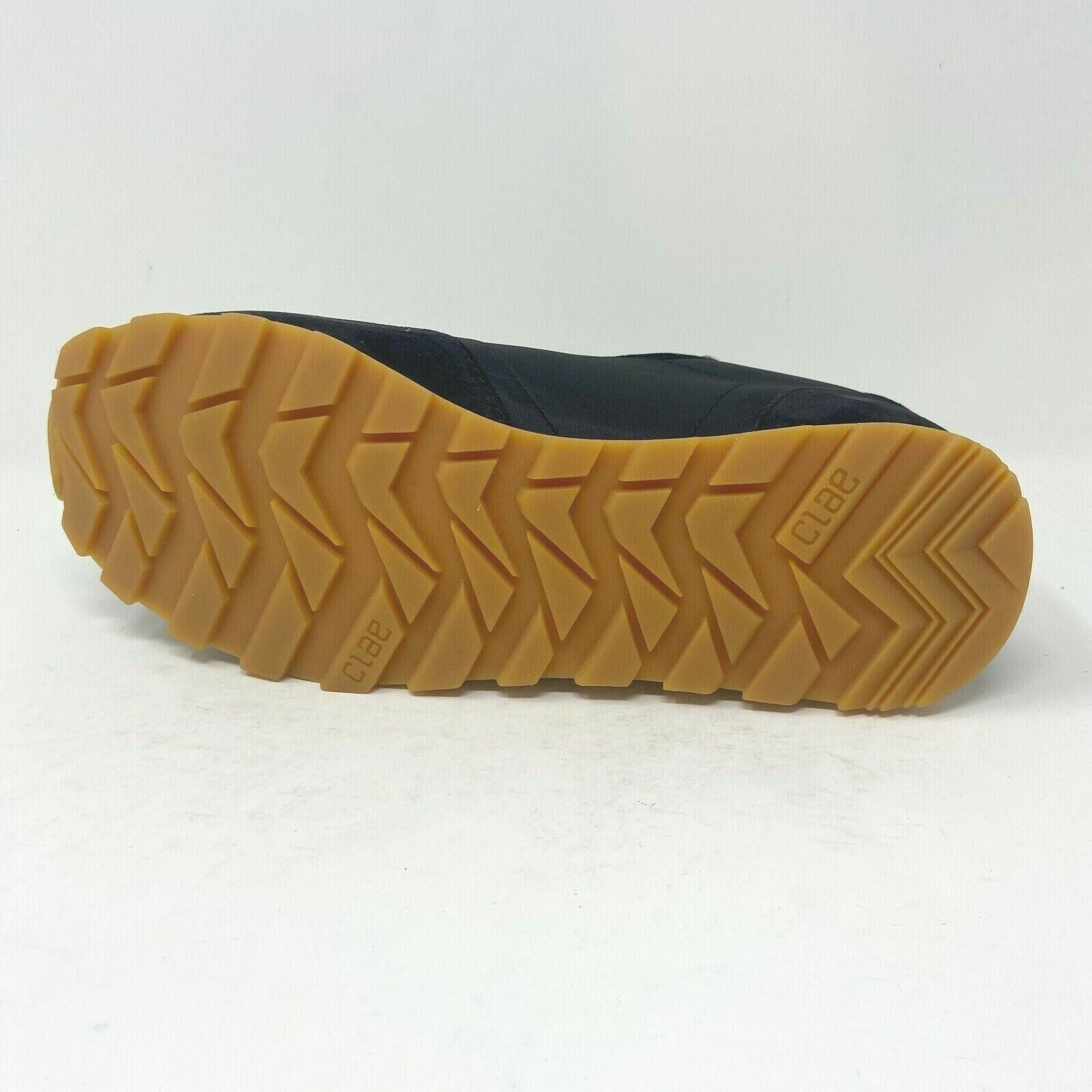 Clae Hayward Black Waxed Suede Mens Premium Casual Sneakers