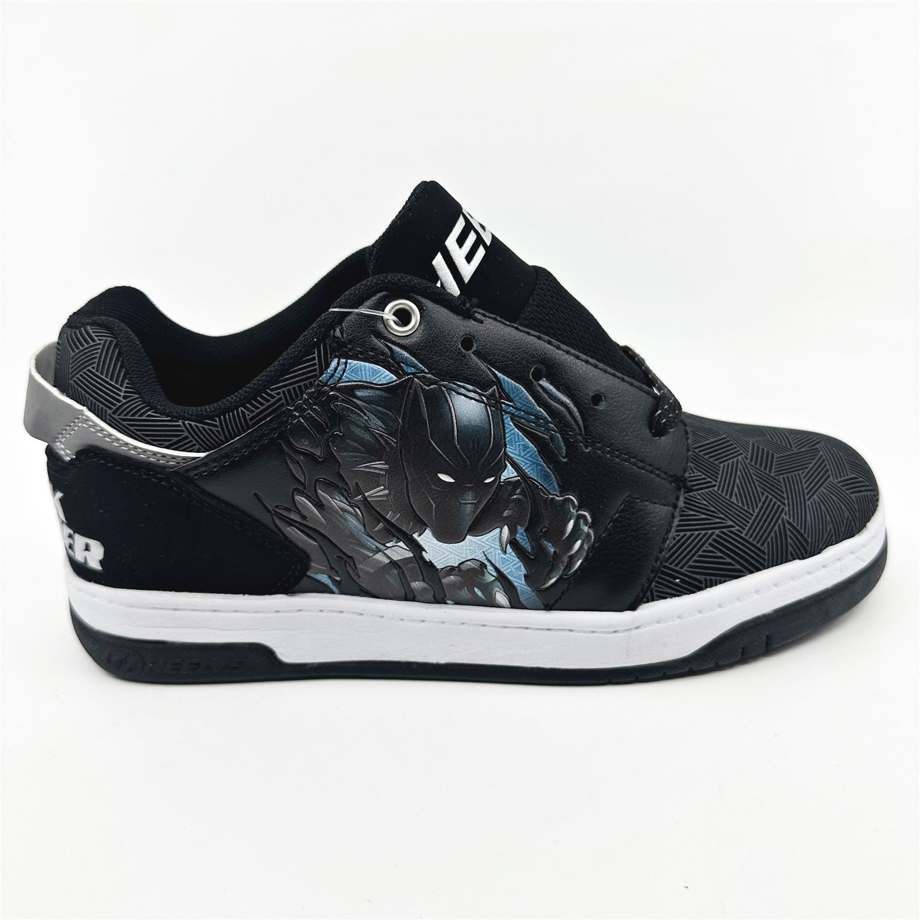 Heelys Voyager Avengers Black Silver Kids Athletic Sneaker