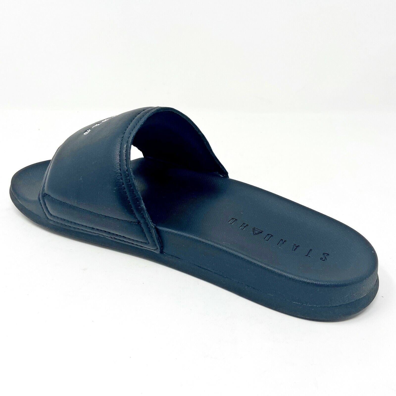 STNDRD Standard Los Angeles Monaco Blessed Black Mens Slides Sandals