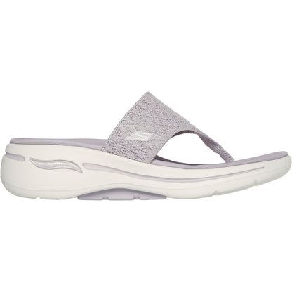 Women's Wide Fit Skechers 140803 Go Walk Arch Fit Sandals